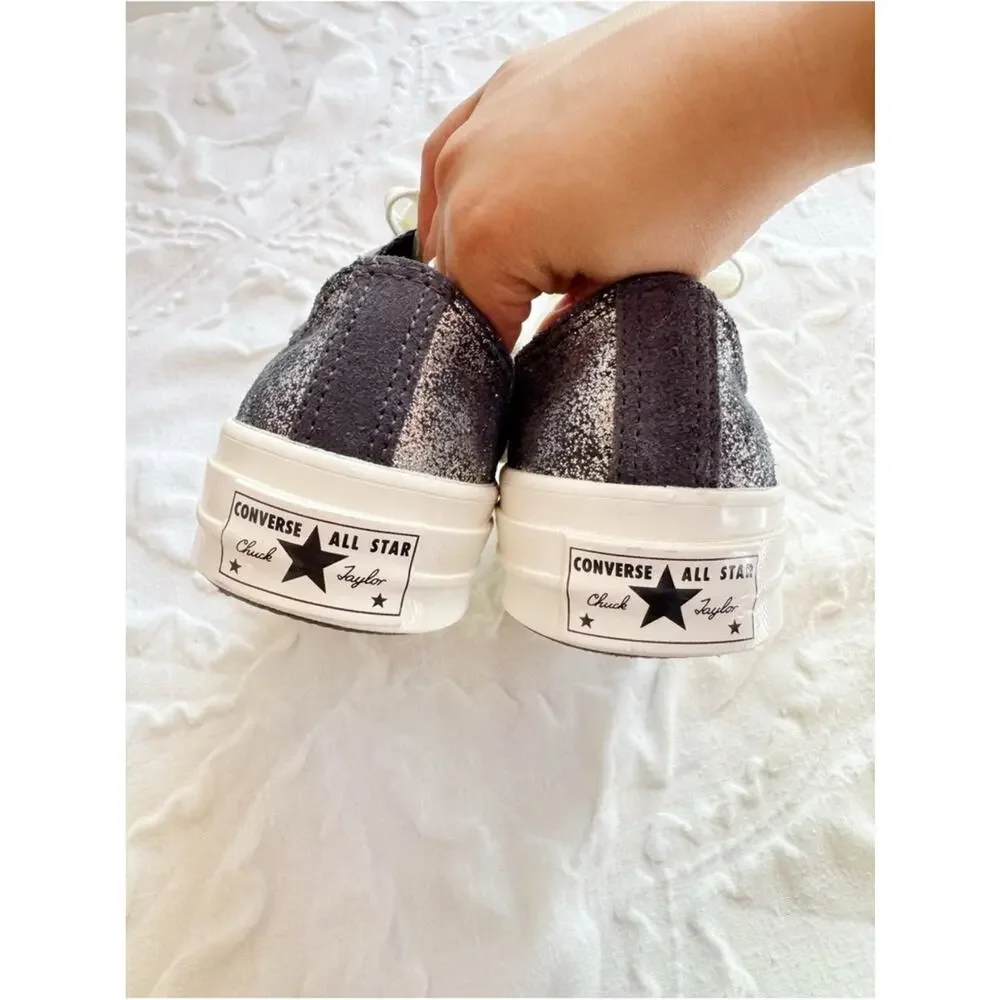 Converse Chuck 70 Ox sneakers in dark silver Nwob